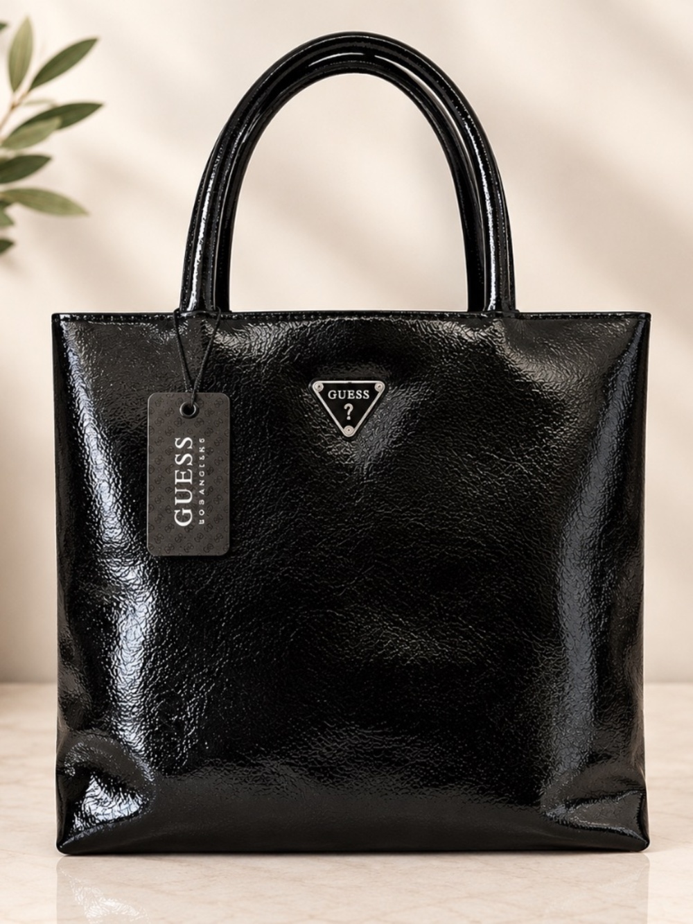 NWT GUESS VINTAGE Y2K HOBO SATCHEL BAG WITH TEXTURED OSTRICH FAUX LEATHER